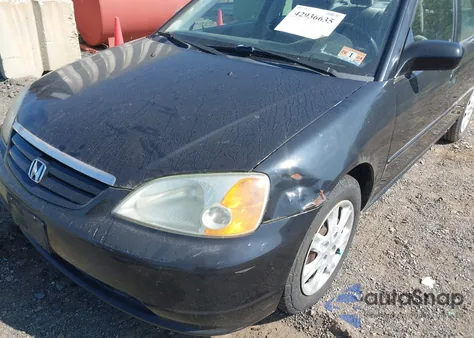 2003 Honda Civic Ex z USA, uszkodzony, nr VIN 2HGES267X3H505867